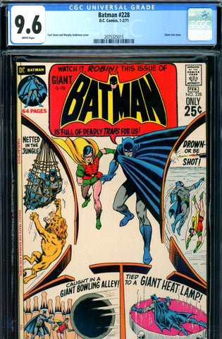 Batman #228 CGC graded 9.6 - white pages - Giant - SOLD!