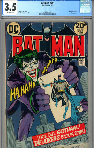 Batman #251   CGC graded 3.5 - Classic Joker cover - SOLD!