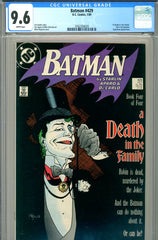 Batman #429 CGC graded 9.6 - classic Joker cover - SOLD!