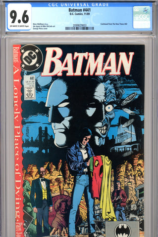 Batman #441 CGC graded 9.6 - Two-Face cover - SOLD!