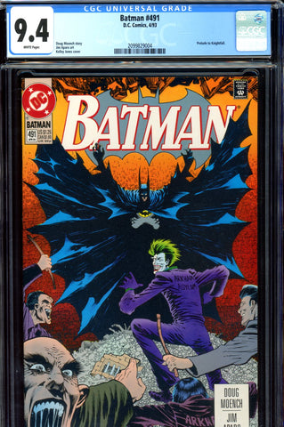 Batman #491 CGC graded 9.4 - Prelude to Knightfall