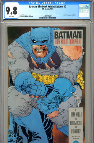 Batman: The Dark Knight Returns #2 CGC graded 9.8 - SOLD!