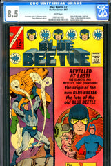 Blue Beetle #2 CGC graded 8.5 - origin (new) and "death" of (old) Blue Beetle - SOLD!