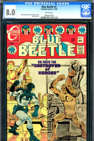 Blue Beetle #5 CGC graded 8.0 - white pages - last issue - SOLD!