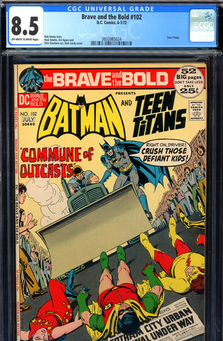Brave and the Bold #102 CGC graded 8.5  Nick Cardy cover - SOLD!