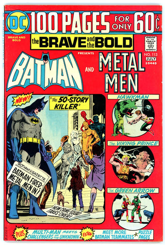 Brave and the Bold #113 VERY FINE + 1974