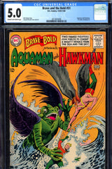 Brave and the Bold #051 CGC graded 5.0 pre-dates Hawk #1 - SOLD!