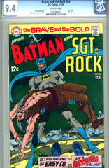 Brave and the Bold #084 CGC graded 9.4 Neal Adams c/a  SOLD!