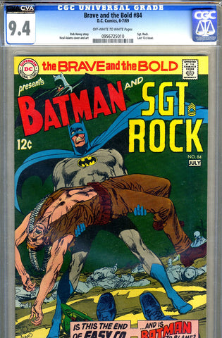 Brave and the Bold #084   CGC graded 9.4 - SOLD!