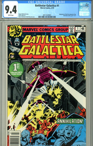 Battlestar Galactica #1 CGC graded 9.4 white pages SOLD!