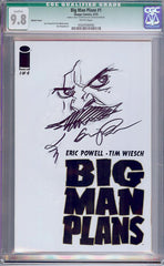 Big Man Plans #1  CGC graded 9.8 - Sketch Cover - HIGHEST - SOLD!