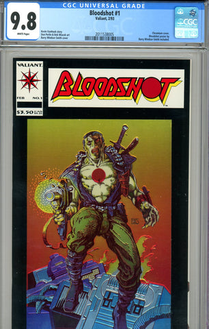 Bloodshot #1 CGC graded 9.8 - chromium cover - SOLD!