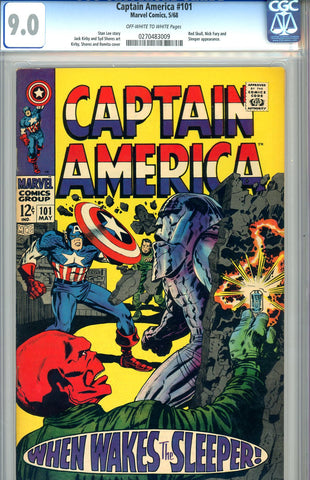 Captain America #101  CGC graded 9.0 - SOLD!