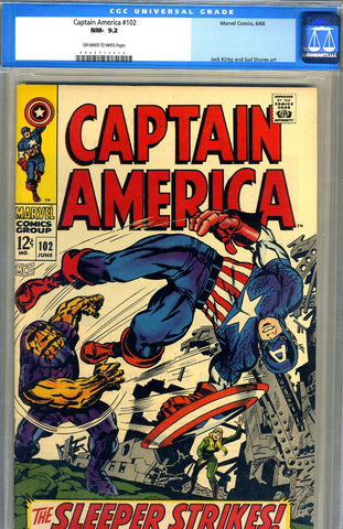 Captain America #102   CGC graded 9.2 - SOLD