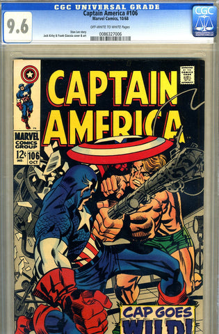 Captain America #106   CGC graded 9.6 SOLD!