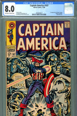 Captain America #107 CGC graded 8.0 first appearance of Doctor Faustus - SOLD!