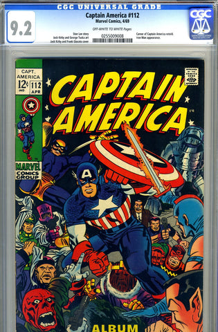 Captain America #112   CGC graded 9.2 - SOLD!