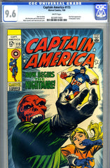 Captain America #115   CGC graded 9.6 - SOLD!