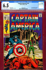 Captain America #119 CGC graded 6.5 third appearance of Falcon and Redwing - SOLD!