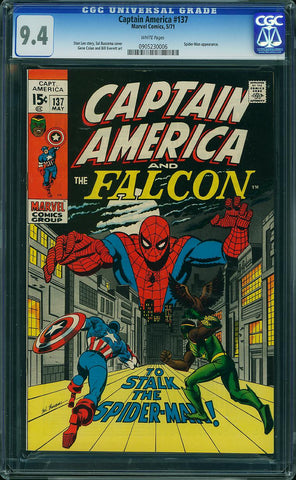 Captain America #137  CGC graded 9.6 white pages - SOLD!