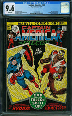 Captain America #144  CGC graded 9.6 new Falcon costume SOLD!