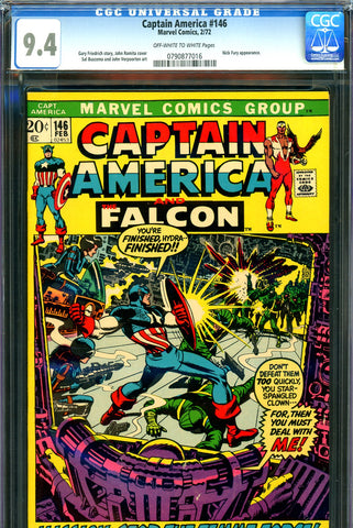 Captain America #146 CGC graded 9.4 John Romita cover - SOLD!
