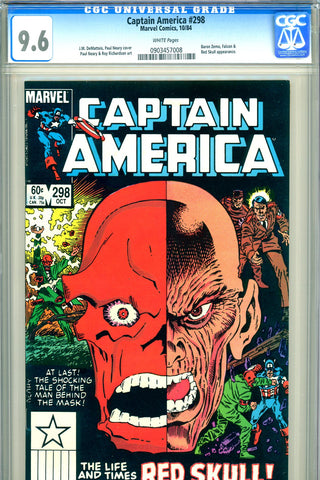 Captain America #298 CGC graded 9.6 classic Red Skull cover - SOLD!