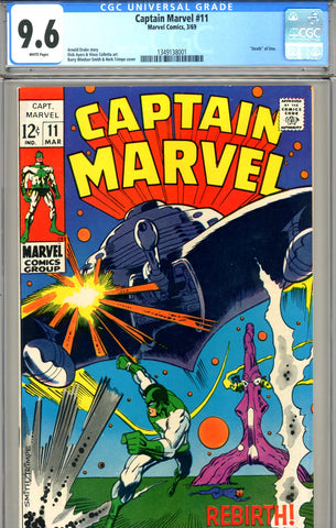 Captain Marvel #11   CGC graded 9.6 white pages - SOLD!