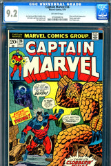 Captain Marvel #26 CGC graded 9.2 - first Thanos cover - SOLD!