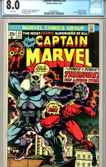 Captain Marvel #33 CGC graded 8.0 WP SOLD!