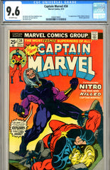 Captain Marvel #34 CGC graded 9.6 first Nitro SOLD!