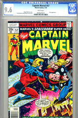 Captain Marvel #57 CGC graded 9.6 - Thor appearance - SOLD!