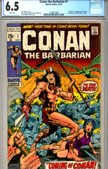 Conan the Barbarian #01 CGC graded 6.5 white pages SOLD!
