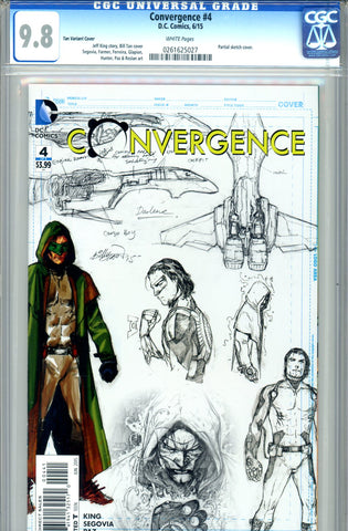 Convergence #4  CGC graded 9.8 - Tan Variant Cover HI GRADED - SOLD!