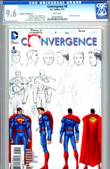 Convergence #8  CGC graded 9.6  John Romita Jr. Variant Cover