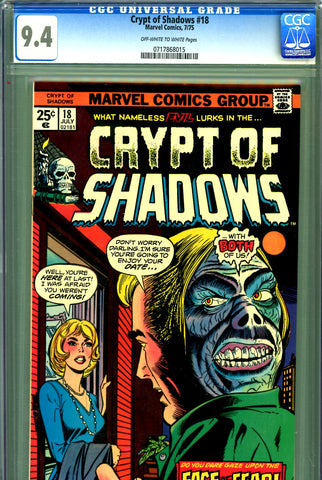 Crypt of Shadows #18 CGC graded 9.4  third highest graded