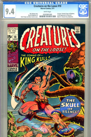 Creatures On the Loose #10 CGC graded 9.4 - first King Kull SOLD!