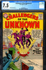 Challengers of The Unknown #04 CGC graded 7.5 Kirby story/cover/art