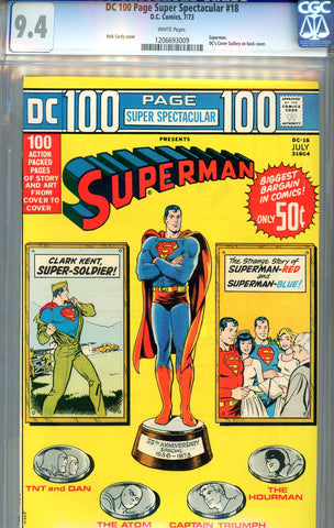 DC 100 Page Super Spectacular #18   CGC graded 9.4 - SOLD!