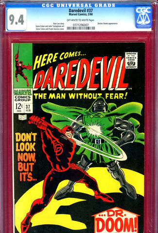 Daredevil #037 CGC graded 9.4 - Doctor Doom cover and story - SOLD!