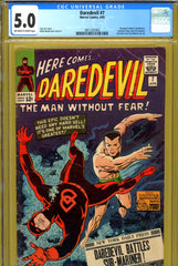 Daredevil #007 CGC graded 5.0 - dons new red costume