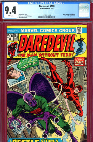 Daredevil #108 CGC graded 9.4 - first Black Spectre ??? - SOLD!
