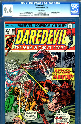 Daredevil #117 CGC graded 9.4 - Owl cover and story - 3rd highest graded