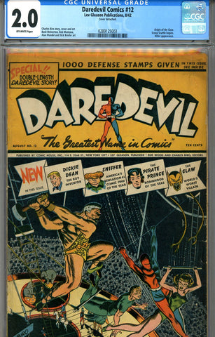 Daredevil Comics #12   CGC graded 2.0   SOLD!