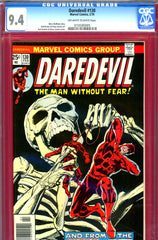 Daredevil #130 CGC graded 9.4 - classic cover - 1st app. Brother Zed