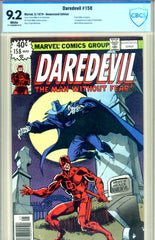 Daredevil #158 CBCS graded 9.2 Frank Miller run begins - SOLD!