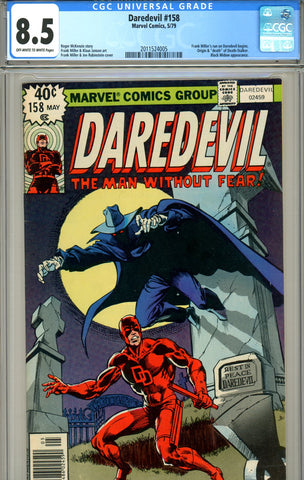 Daredevil #158 CGC graded 8.5 Frank Miller begins SOLD!