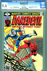 Daredevil #161 CGC graded 9.4 - Bullseye and Black Widow cover and story