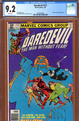 Daredevil #172 CGC graded 9.2 - Frank Miller cover/story/art - SOLD!