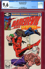 Daredevil #173 CGC graded 9.6 - Frank Miller cover/story/art - SOLD!